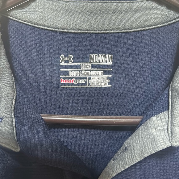 Navy Under Armour Golf Polo - Picture 2 of 3